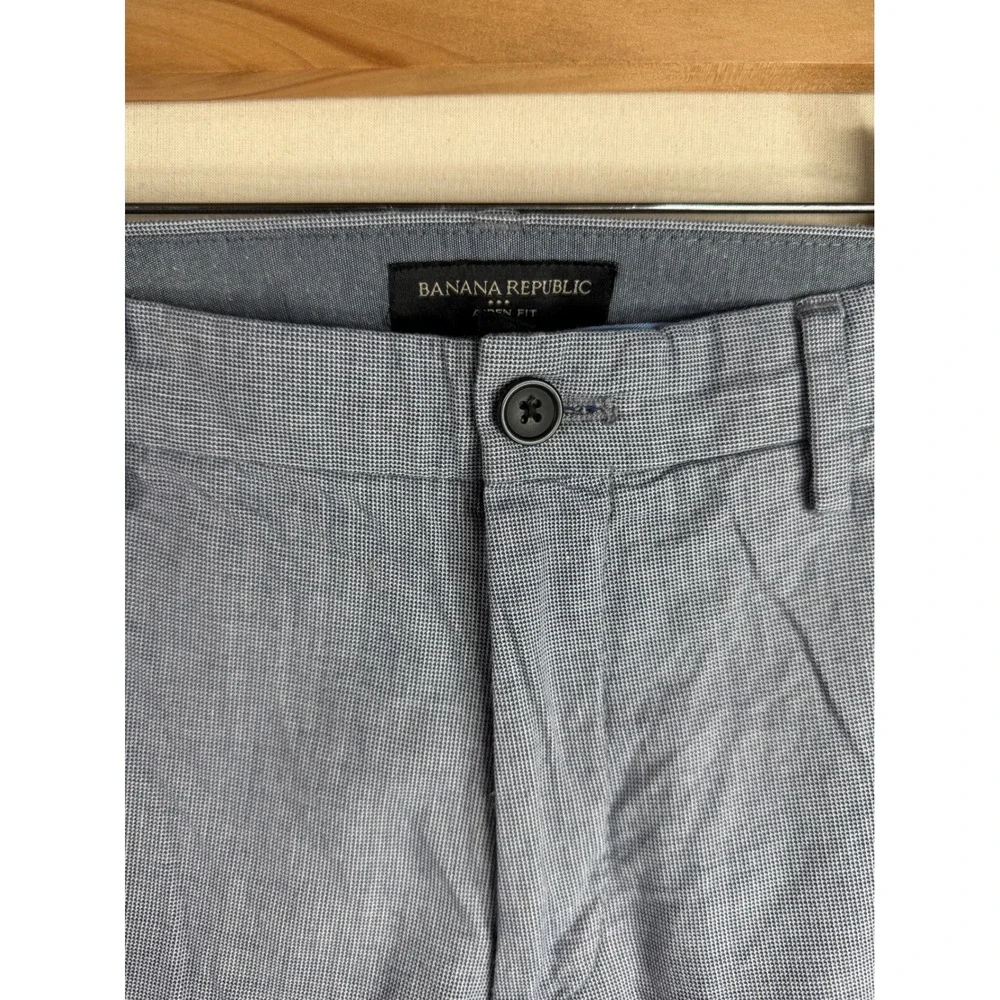 Banana Republic Aiden Fit Men's Dress Pants size 34x30 Blue